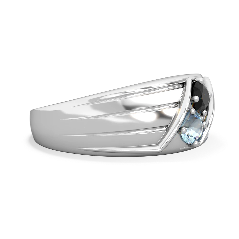 Onyx Men's Streamline 14K White Gold ring R0460