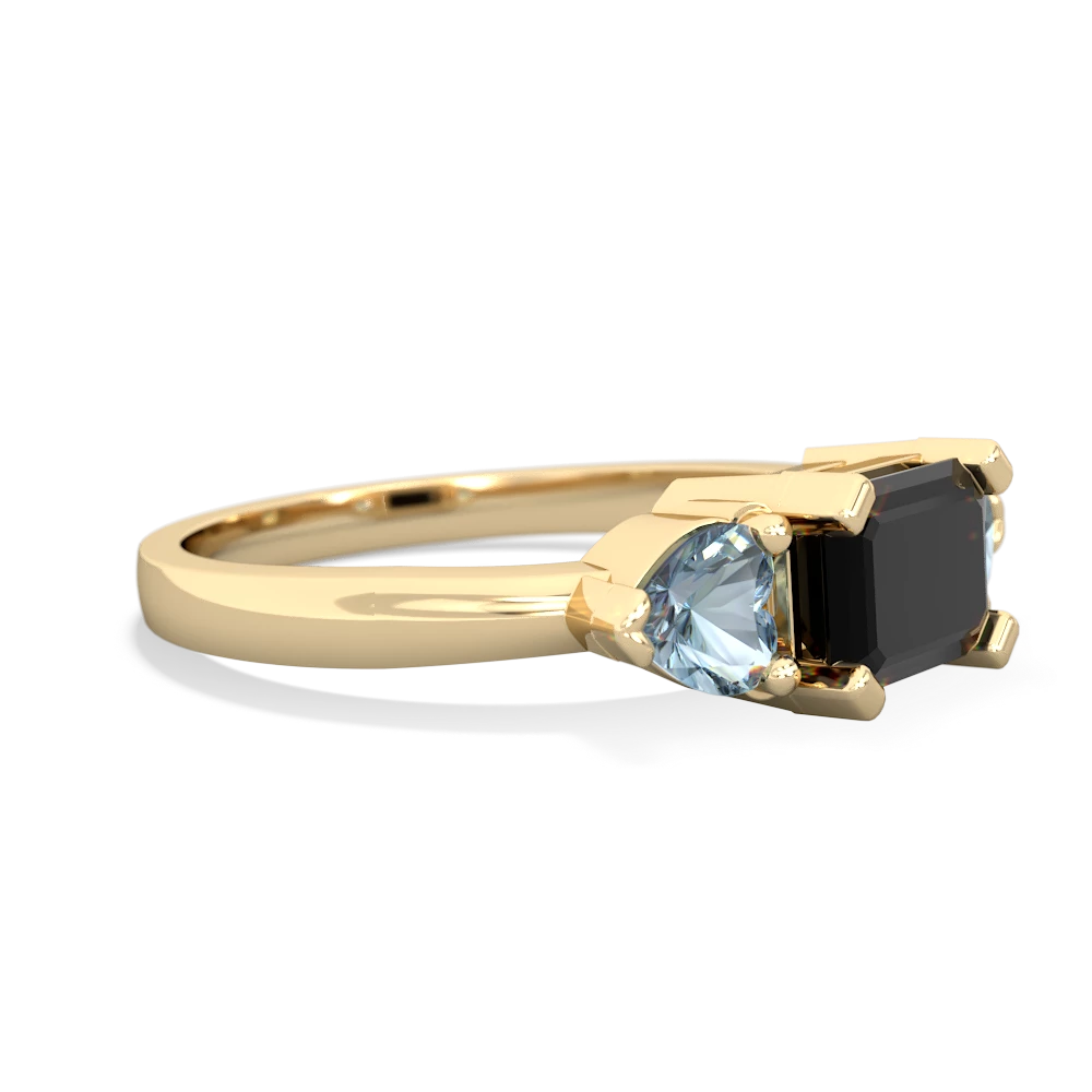 Onyx Three Stone 14K Yellow Gold ring R5235