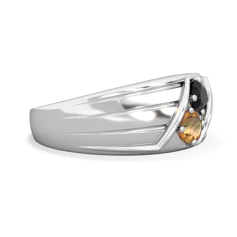 Onyx Men's Streamline 14K White Gold ring R0460