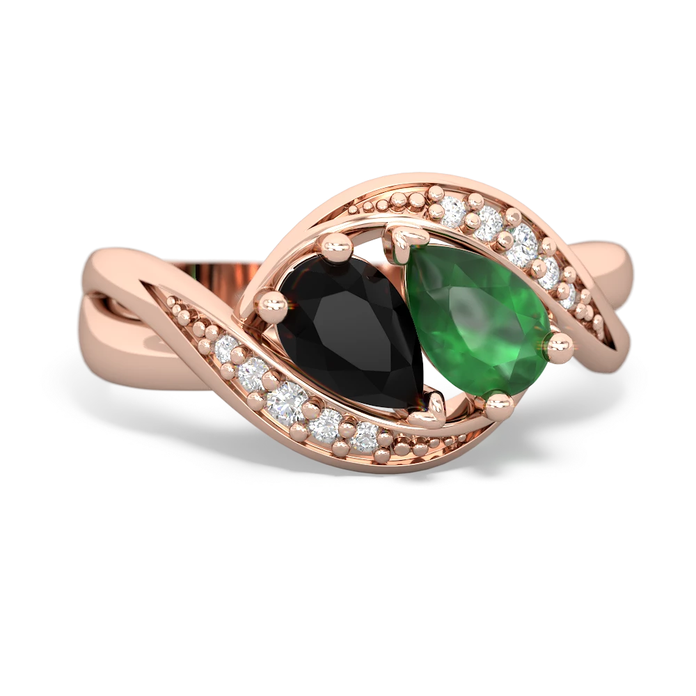 Onyx Summer Winds 14K Rose Gold ring R5342