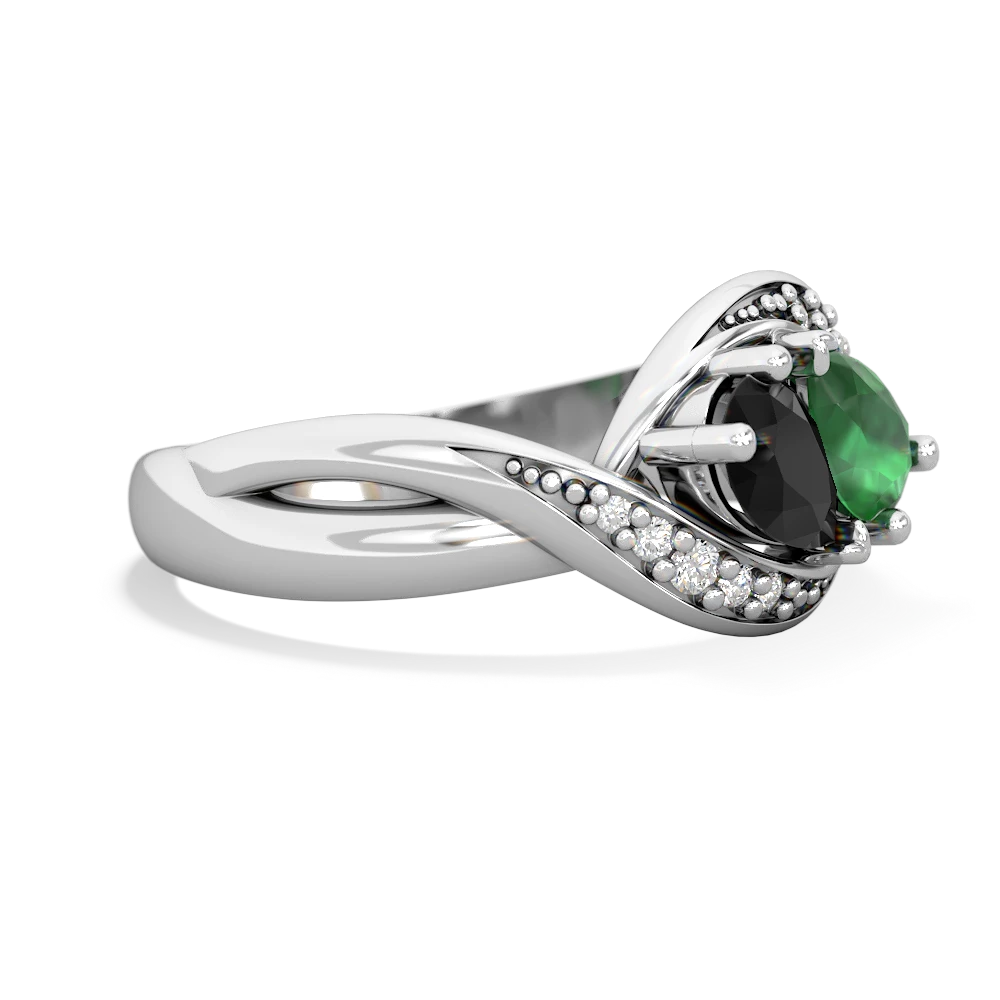 Onyx Summer Winds 14K White Gold ring R5342