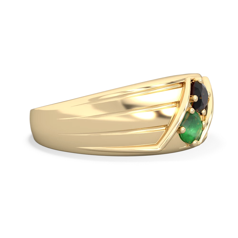 Onyx Men's Streamline 14K Yellow Gold ring R0460