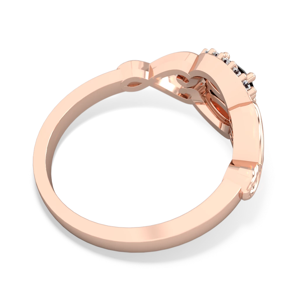 Onyx Love Nest 14K Rose Gold ring R5860