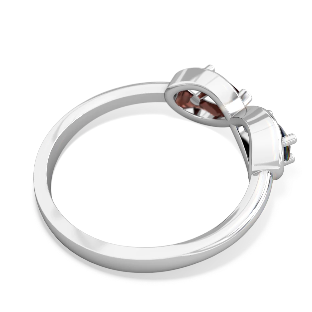 Onyx Infinity 14K White Gold ring R5050