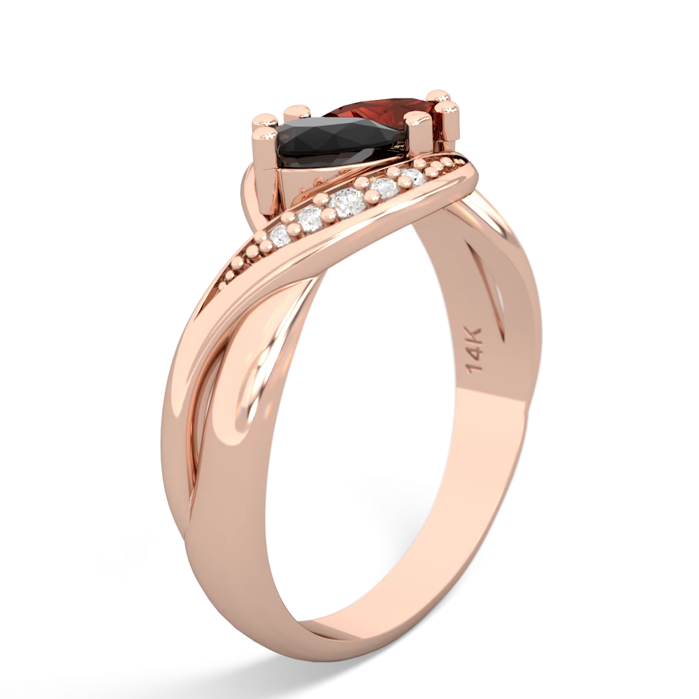 Onyx Summer Winds 14K Rose Gold ring R5342