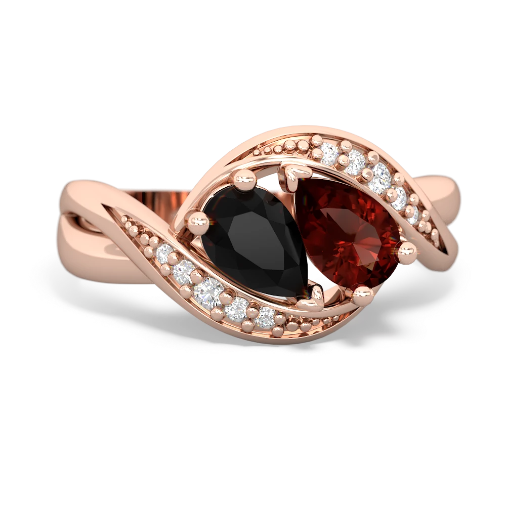 Onyx Summer Winds 14K Rose Gold ring R5342