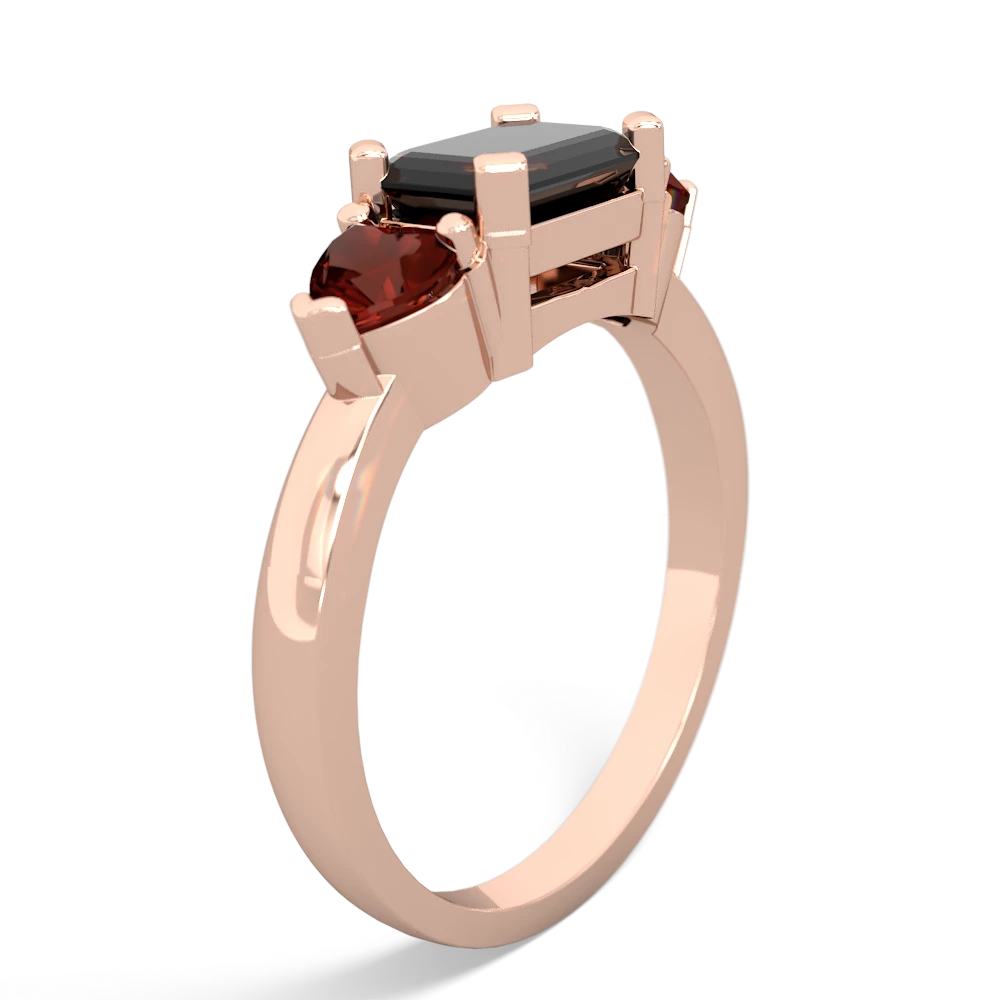 Onyx Three Stone 14K Rose Gold ring R5235