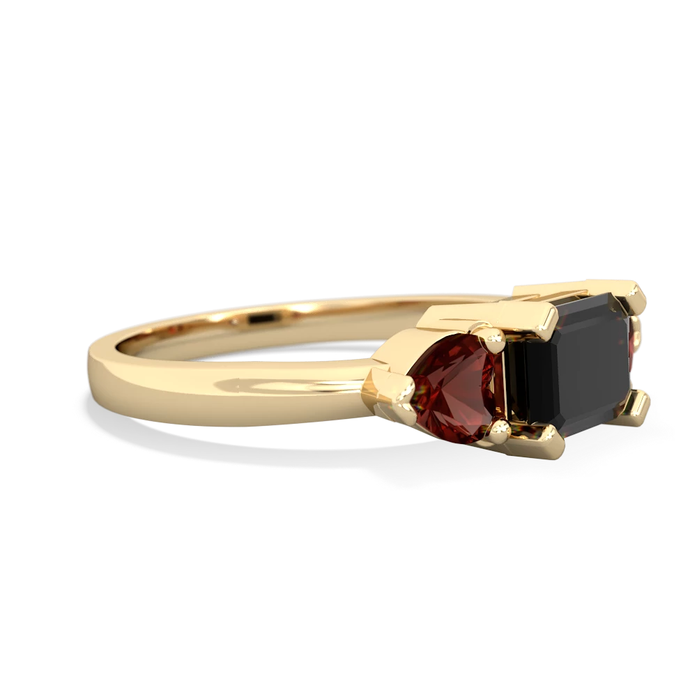 Onyx Three Stone 14K Yellow Gold ring R5235