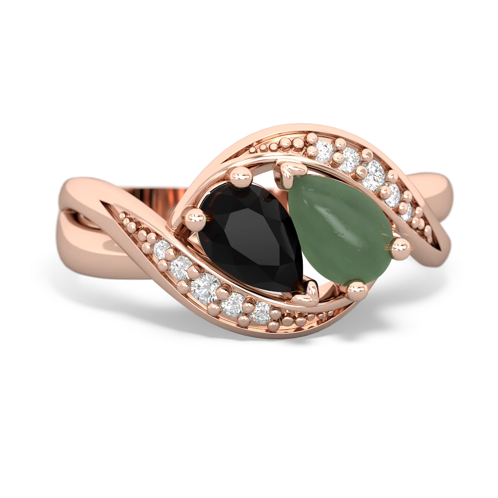 Onyx Summer Winds 14K Rose Gold ring R5342
