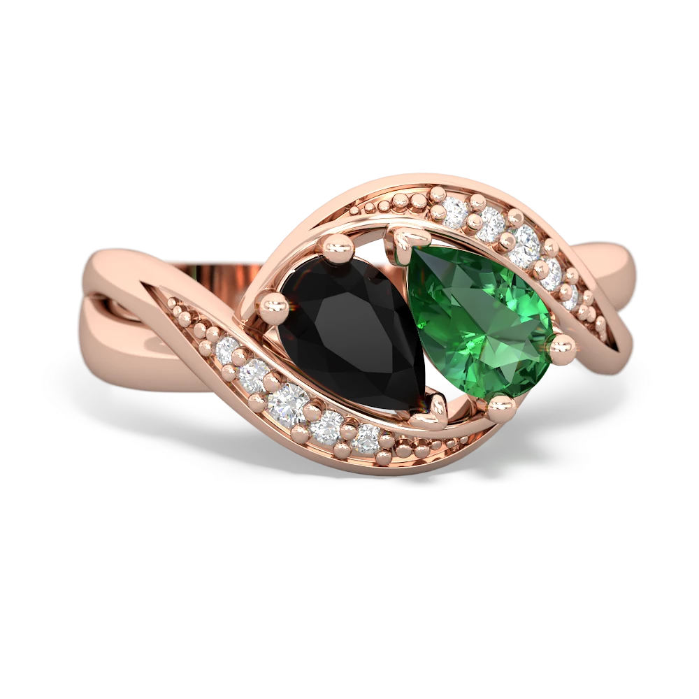 Onyx Summer Winds 14K Rose Gold ring R5342
