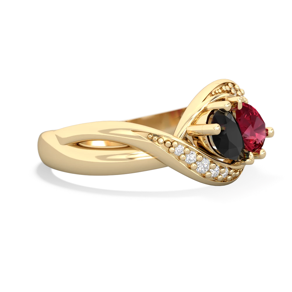 Onyx Summer Winds 14K Yellow Gold ring R5342