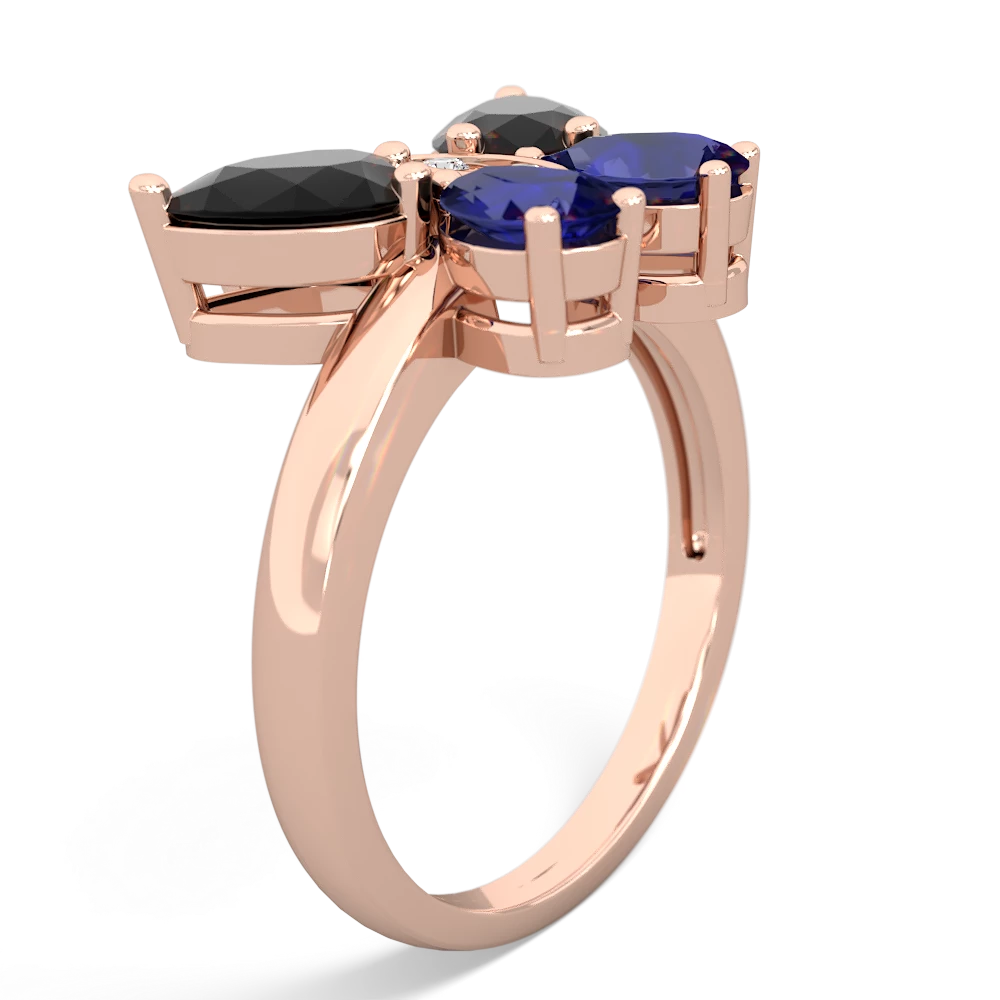 Onyx Butterfly 14K Rose Gold ring R2215