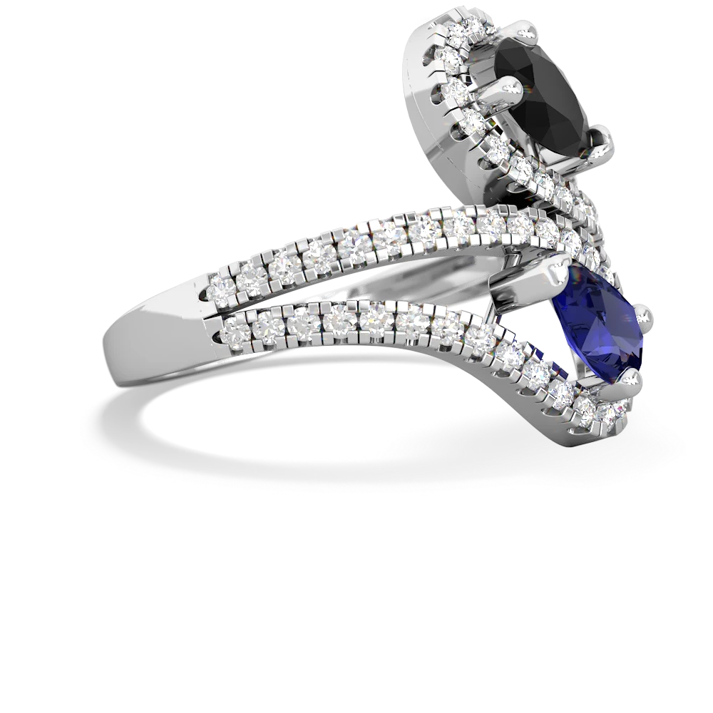 Onyx Diamond Dazzler 14K White Gold ring R3000