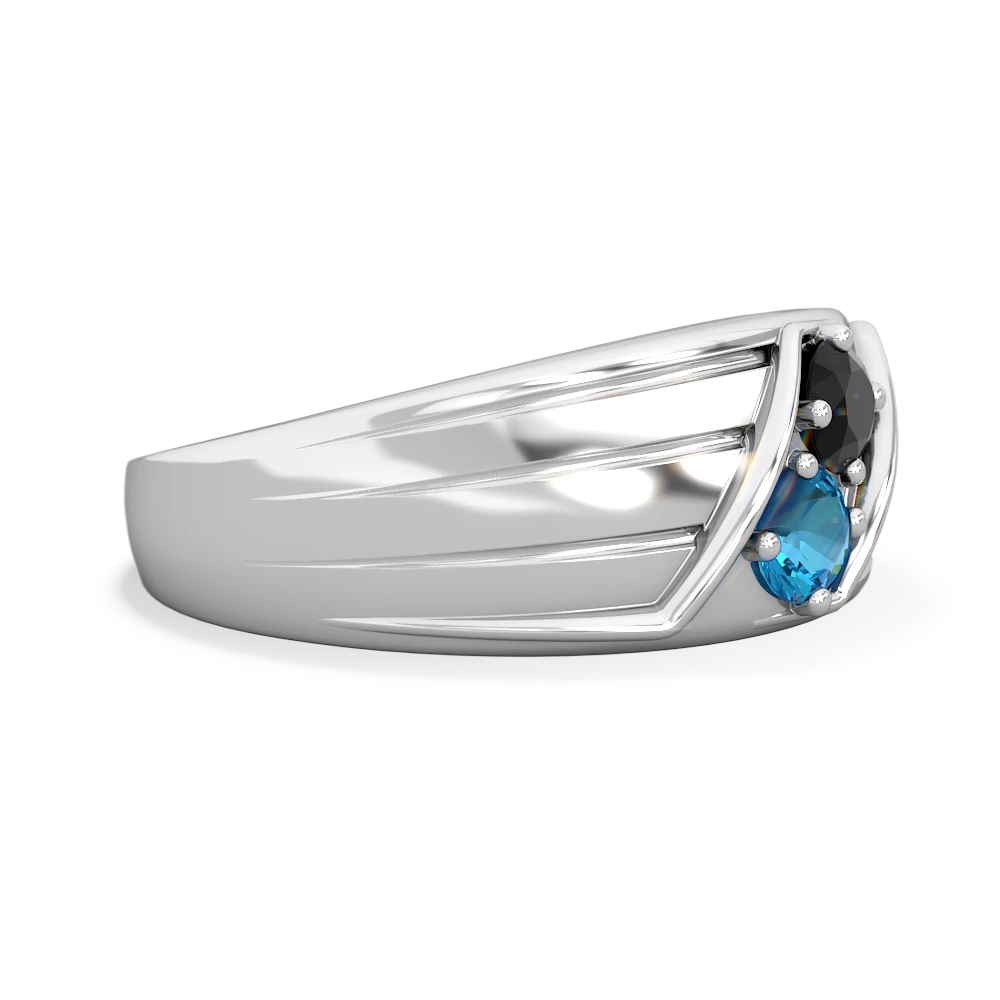 Onyx Men's Streamline 14K White Gold ring R0460