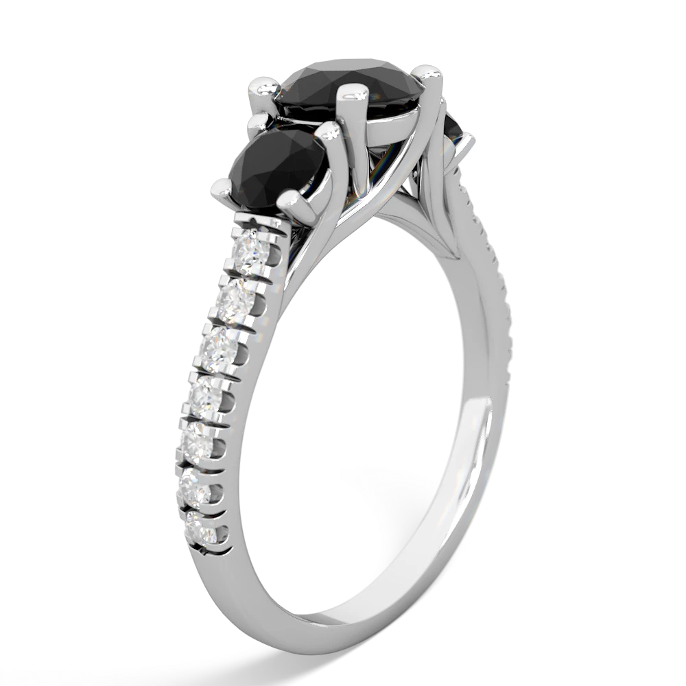 Jade Pave Trellis 14K White Gold ring R5500