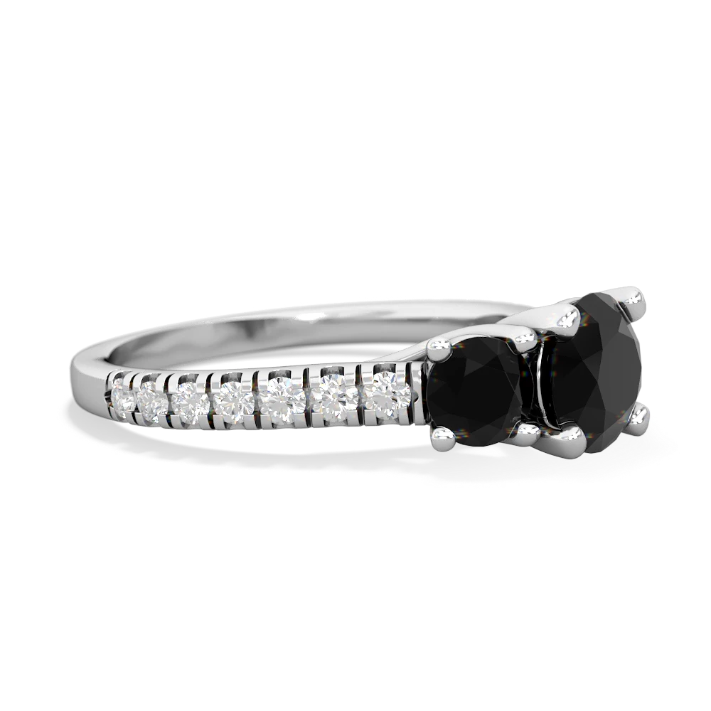 Opal Pave Trellis 14K White Gold ring R5500