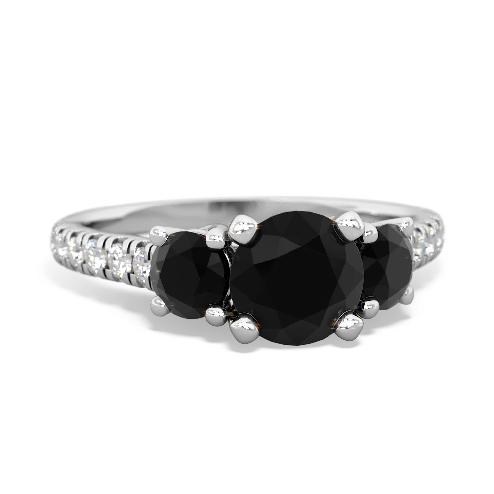 Opal Pave Trellis 14K White Gold ring R5500