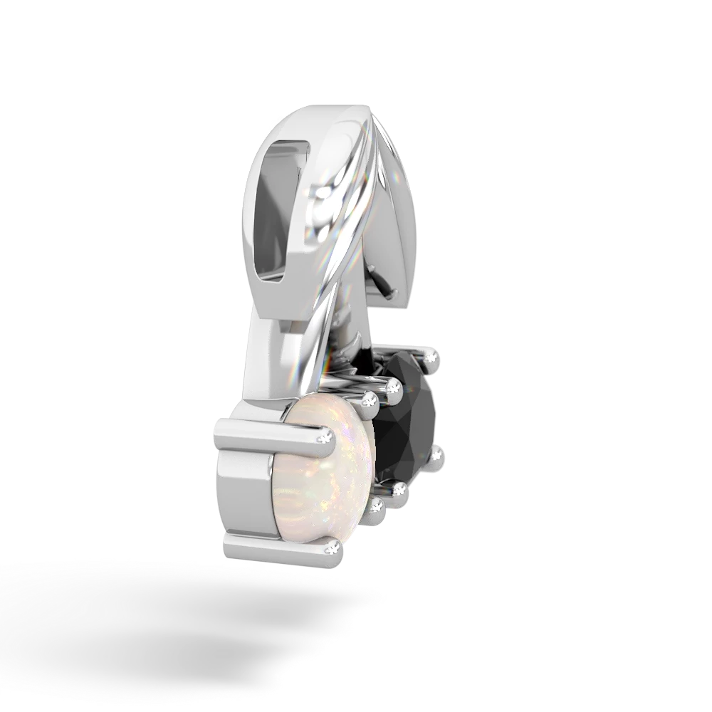 Onyx Sweet Cherries 14K White Gold pendant P7001