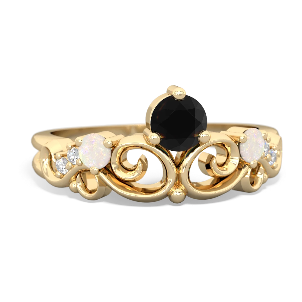 Onyx Crown Keepsake 14K Yellow Gold ring R5740