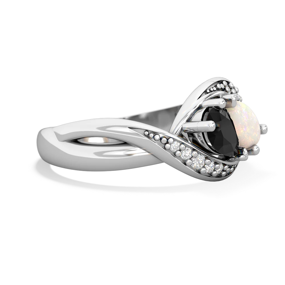 Onyx Summer Winds 14K White Gold ring R5342