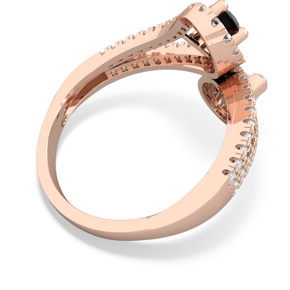 Onyx Diamond Dazzler 14K Rose Gold ring R3000