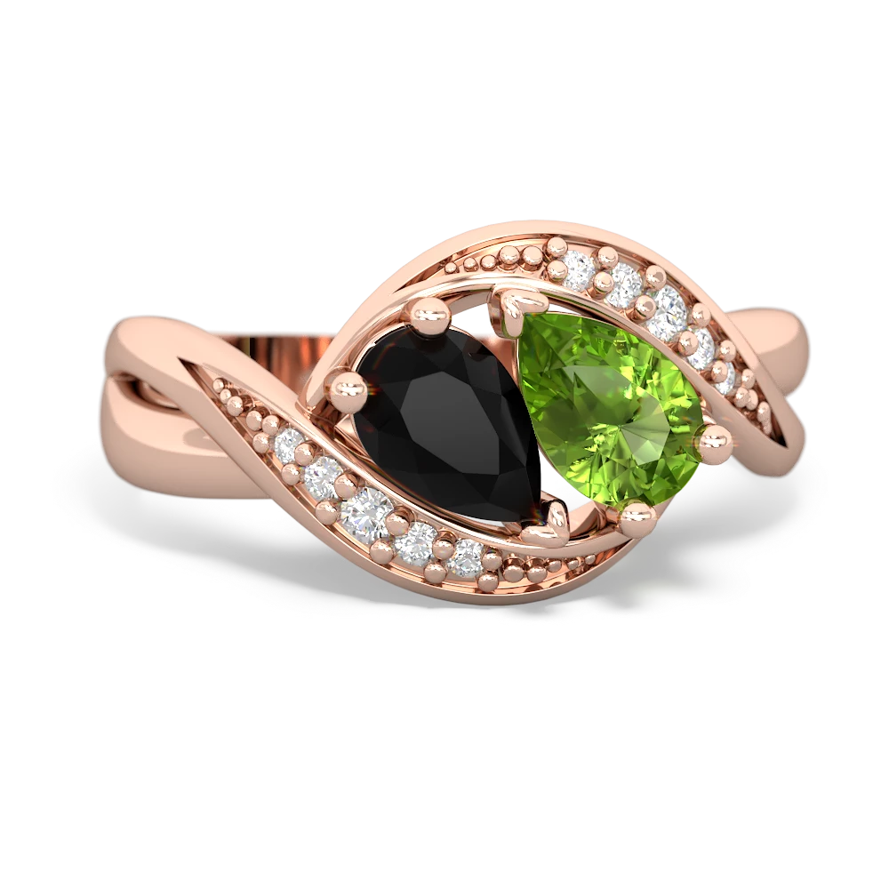 Onyx Summer Winds 14K Rose Gold ring R5342