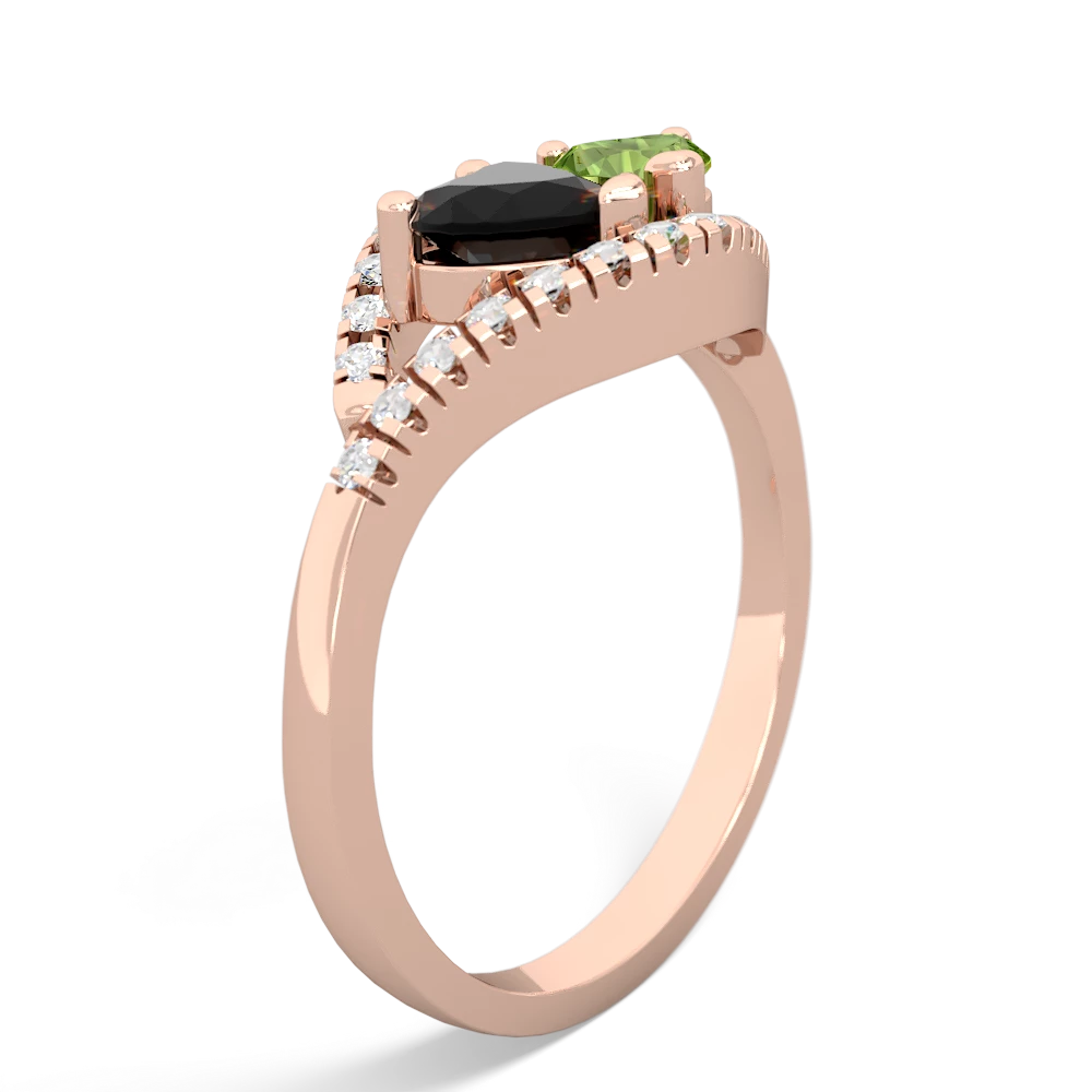 Onyx Mother And Child 14K Rose Gold ring R3010