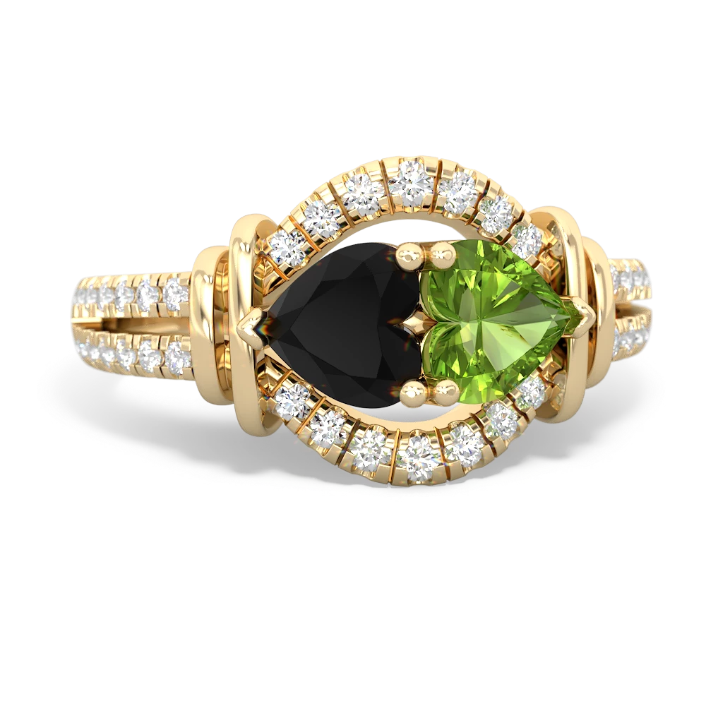 Onyx Art-Deco Keepsake 14K Yellow Gold ring R5630