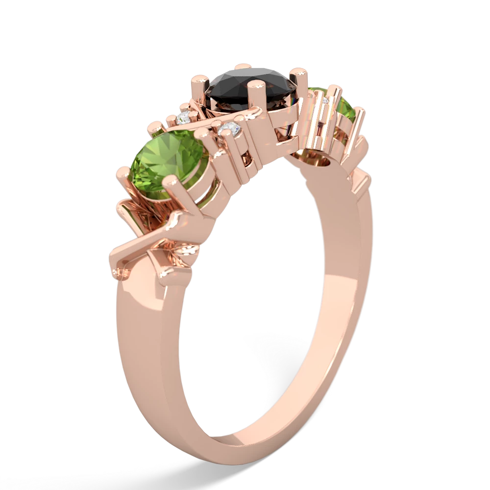 Onyx Hugs And Kisses 14K Rose Gold ring R5016