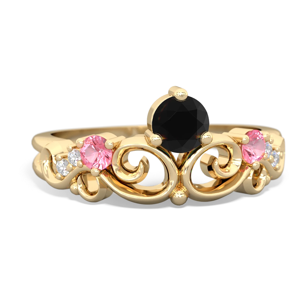 Onyx Crown Keepsake 14K Yellow Gold ring R5740