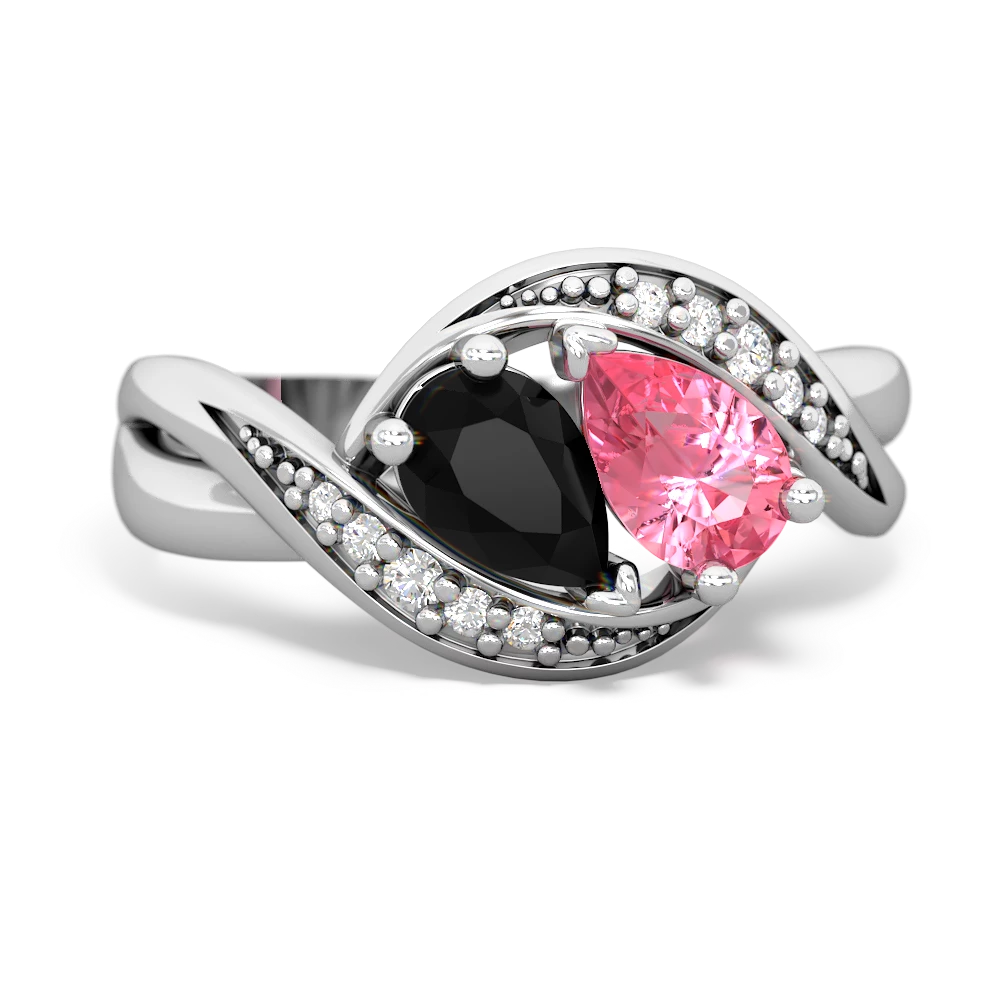 Onyx Summer Winds 14K White Gold ring R5342