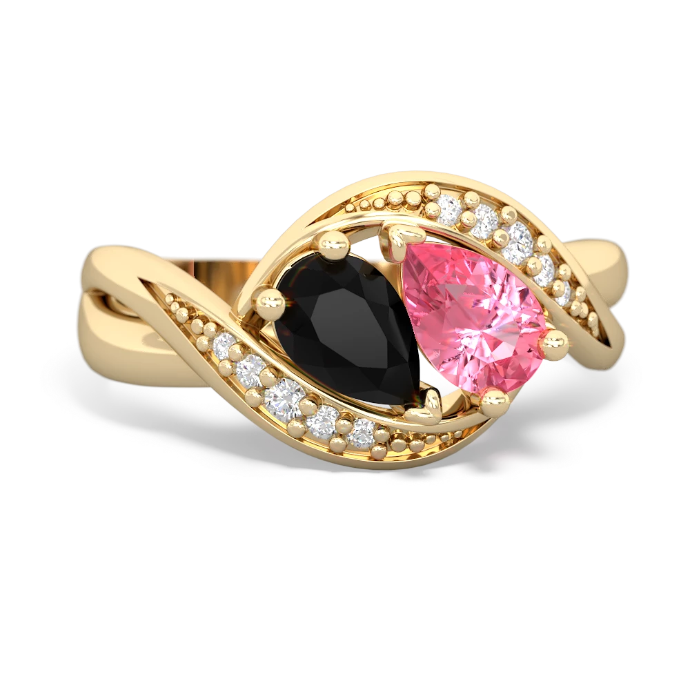 Onyx Summer Winds 14K Yellow Gold ring R5342