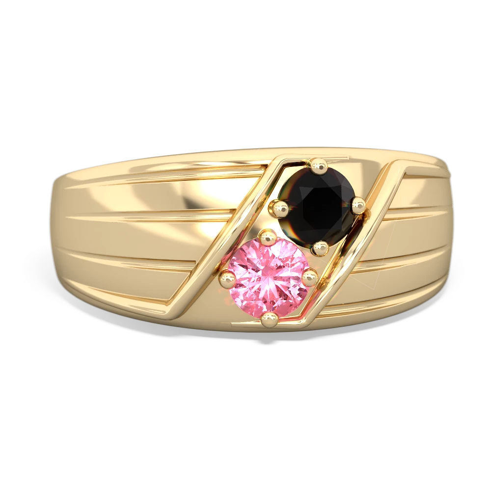 Onyx Men's Streamline 14K Yellow Gold ring R0460