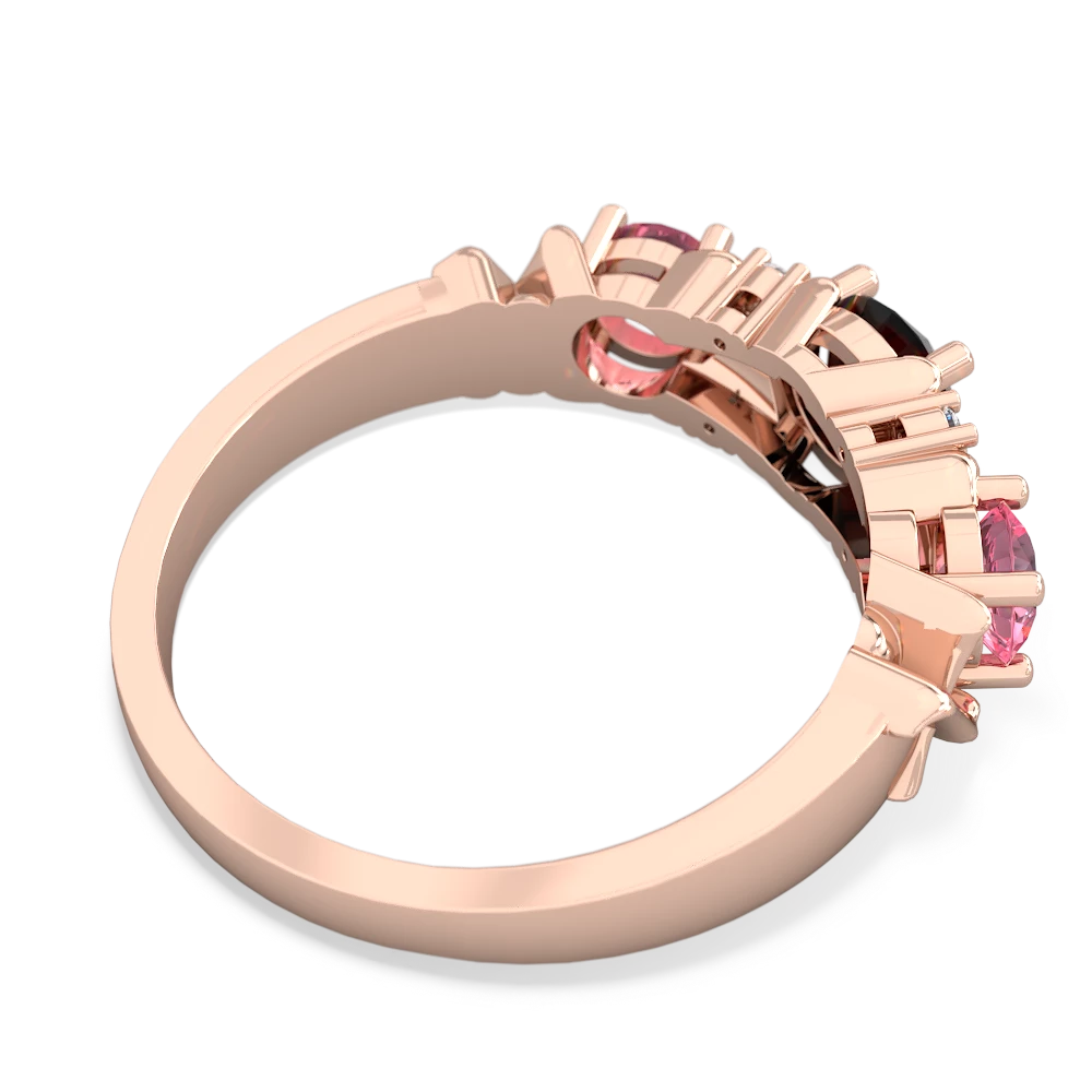 Onyx Hugs And Kisses 14K Rose Gold ring R5016