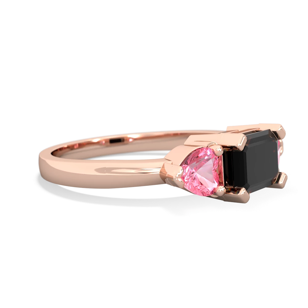 Onyx Three Stone 14K Rose Gold ring R5235