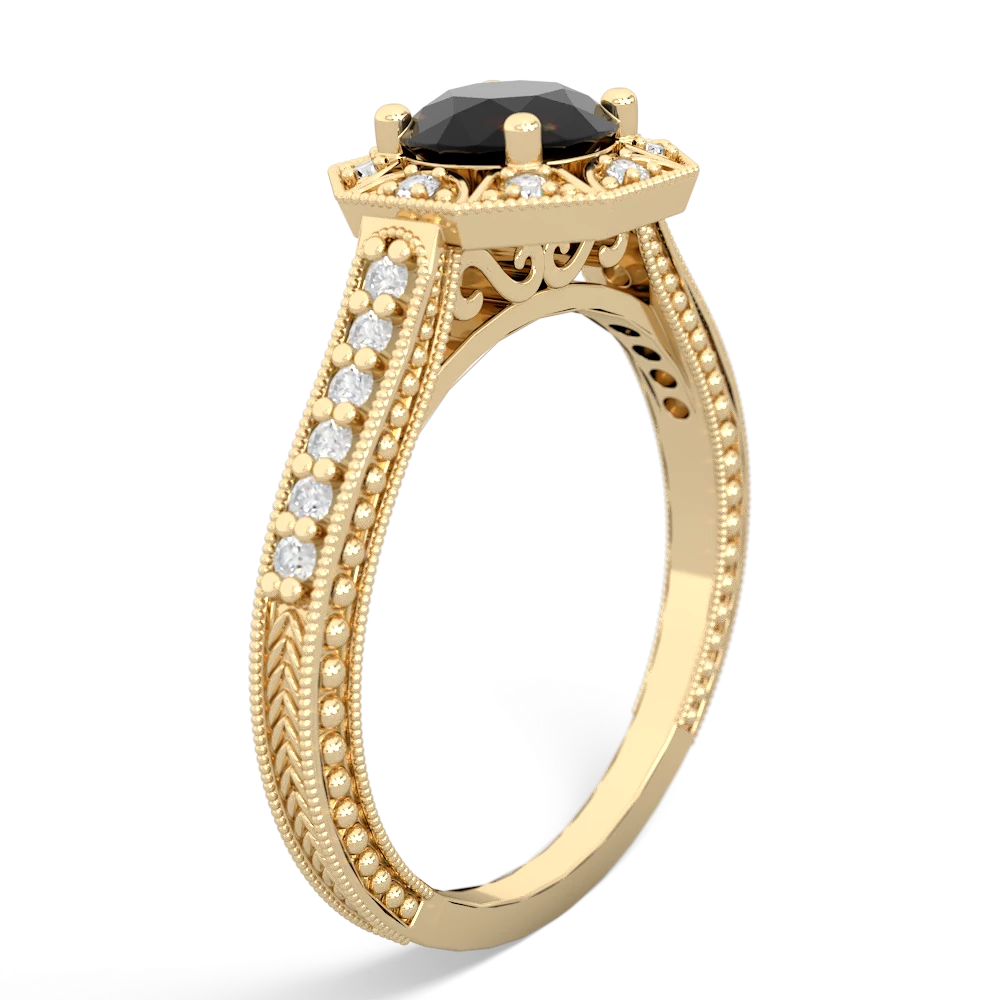 Onyx Art-Deco Starburst 14K Yellow Gold ring R5520