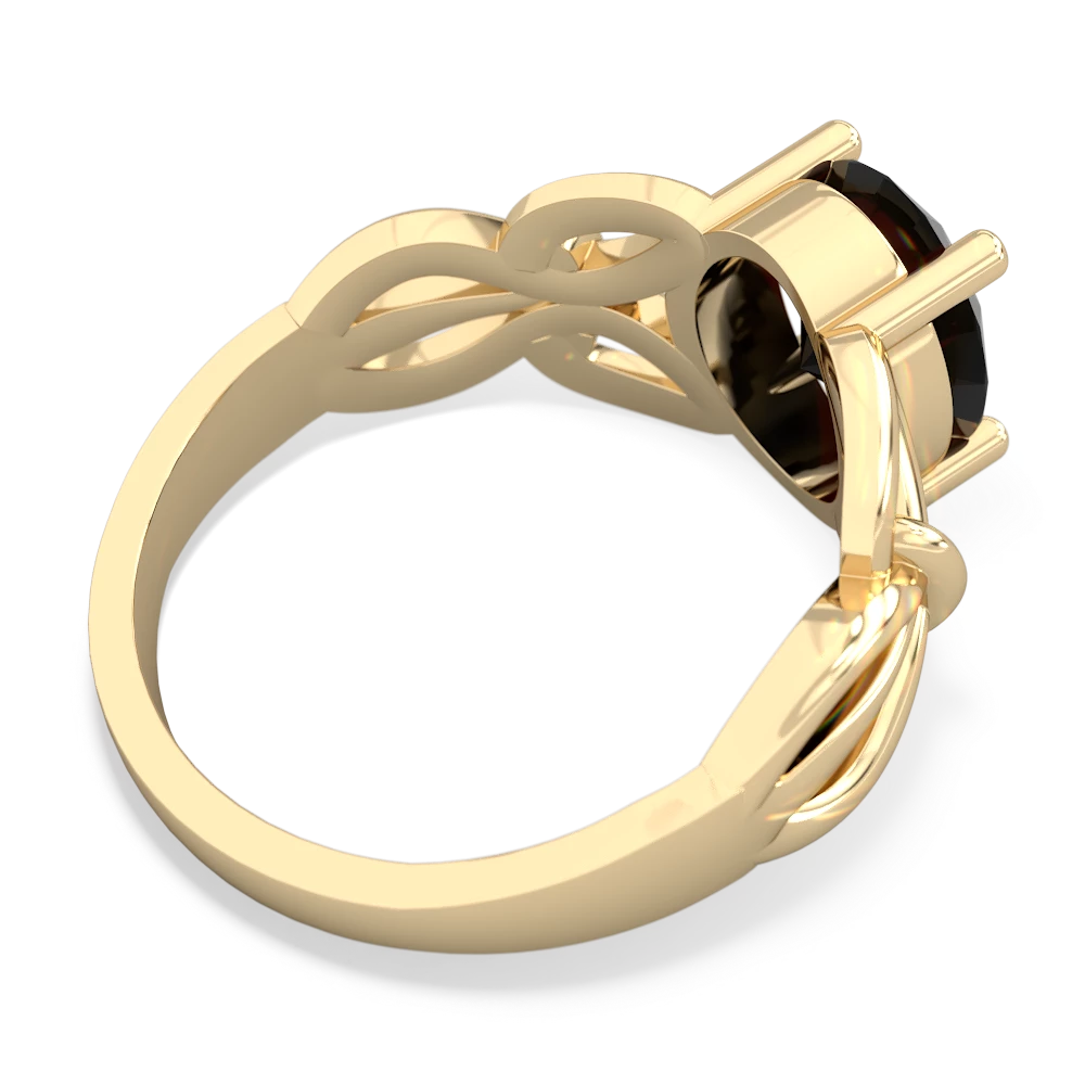 Onyx Celtic Knot Cocktail 14K Yellow Gold ring R2377