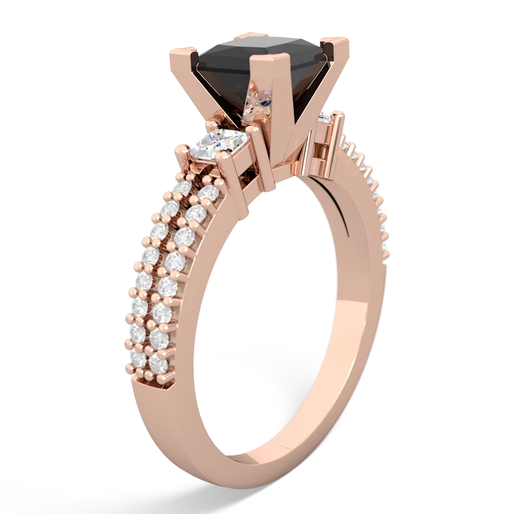Onyx Classic 6Mm Princess Engagement 14K Rose Gold ring R26436SQ