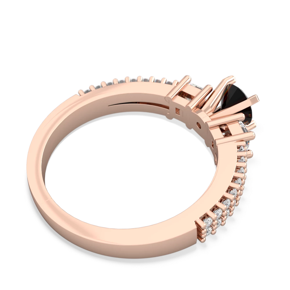 Onyx Classic 5Mm Round Engagement 14K Rose Gold ring R26435RD