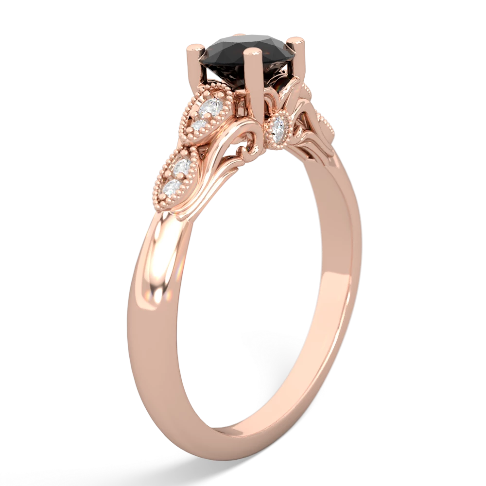 Onyx Antique Elegance 14K Rose Gold ring R3100