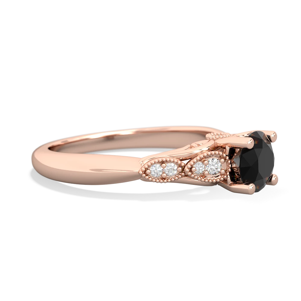 Onyx Antique Elegance 14K Rose Gold ring R3100