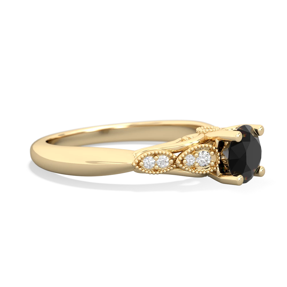 Onyx Antique Elegance 14K Yellow Gold ring R3100