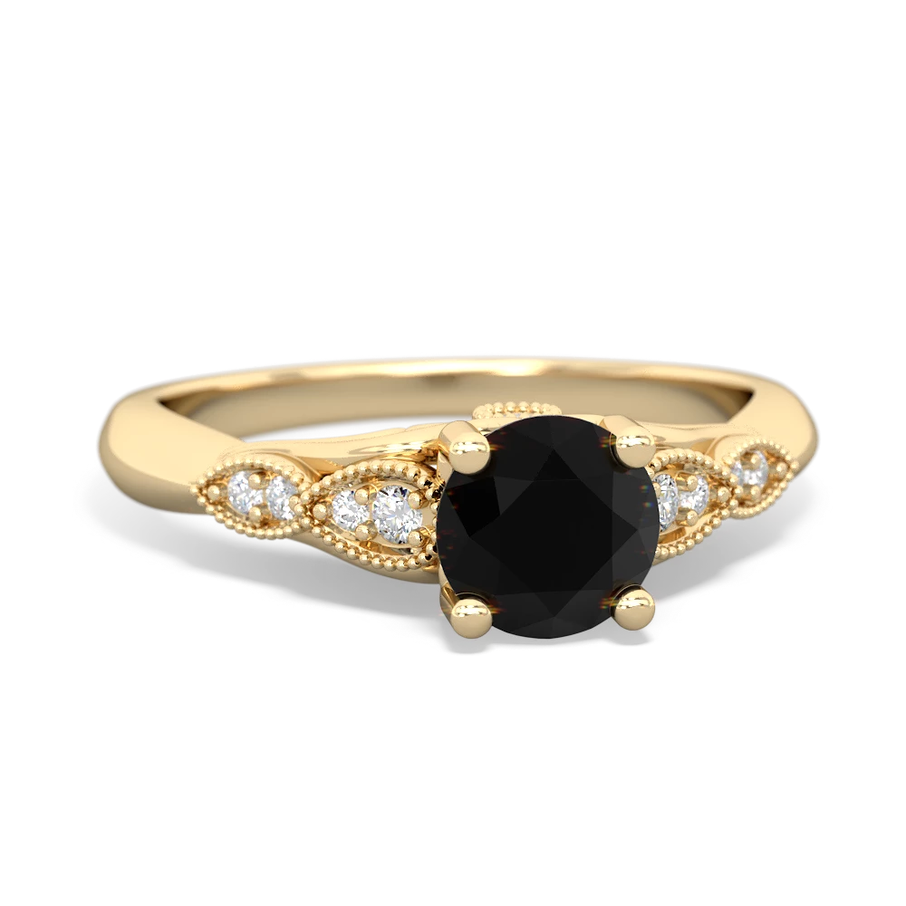 Onyx Antique Elegance 14K Yellow Gold ring R3100