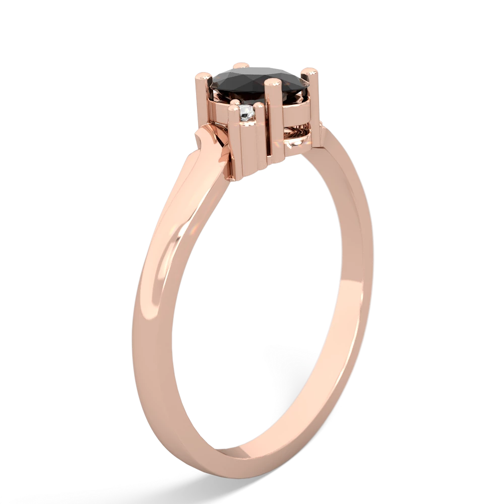 Onyx Elegant Swirl 14K Rose Gold ring R2173