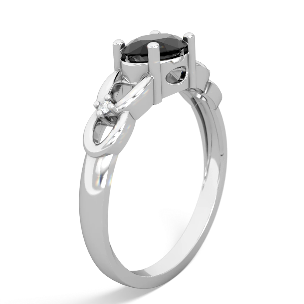 Onyx Links 14K White Gold ring R4032