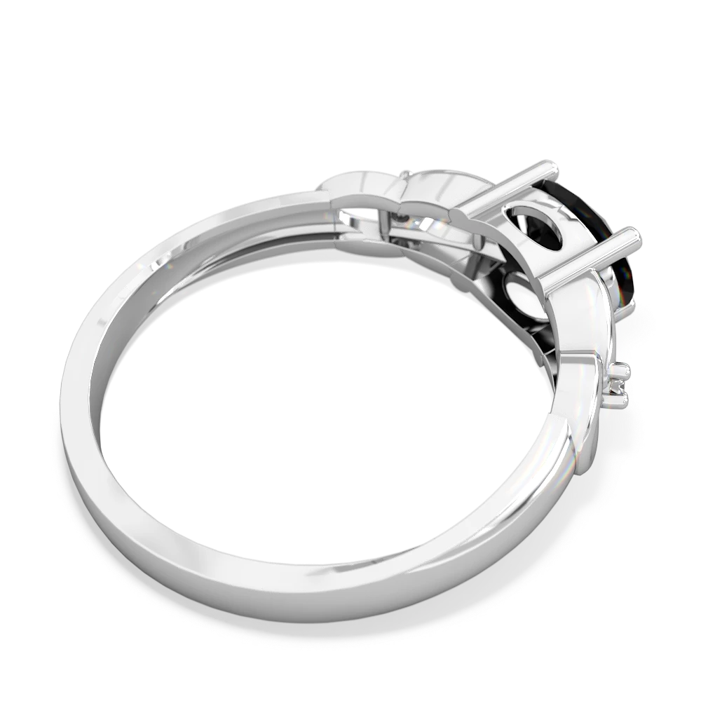 Onyx Links 14K White Gold ring R4032