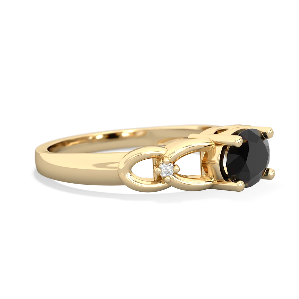 Onyx Links 14K Yellow Gold ring R4032