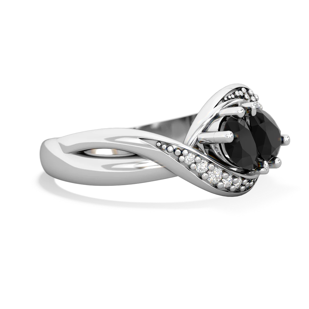 Onyx Summer Winds 14K White Gold ring R5342