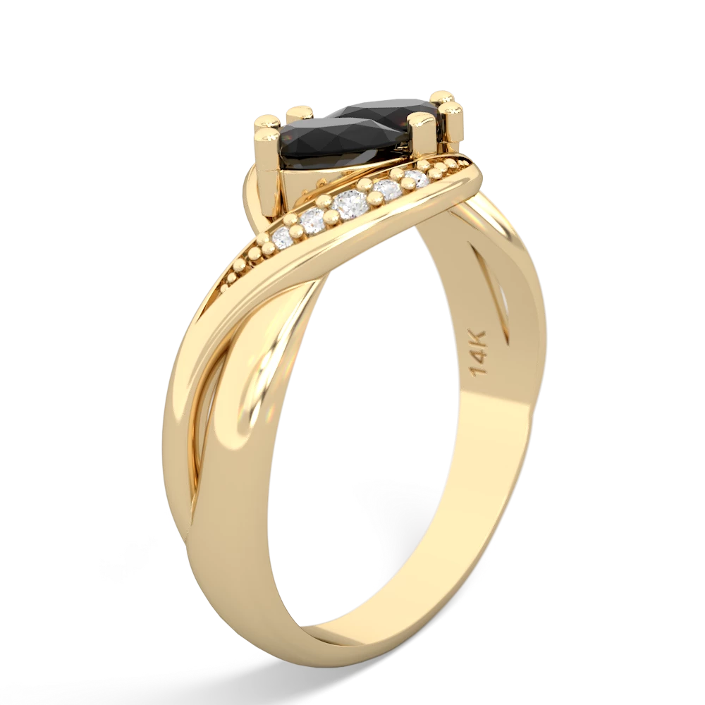 Onyx Summer Winds 14K Yellow Gold ring R5342