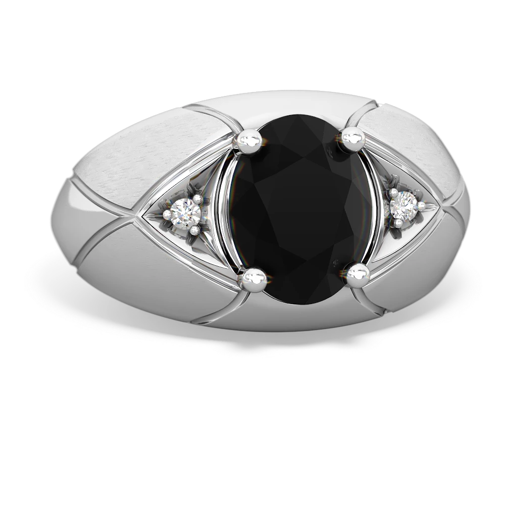 Onyx Men's Crossroads 14K White Gold ring R0361